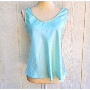 Victoria’s Secret blue satin tie back top wmns size medium